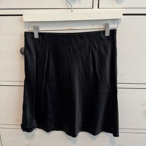 Quince Classic Black Women's Silk Skirt